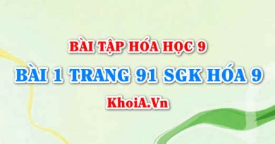 Bài 1 trang 91 SGK Hoá 9: Tính chất hóa học của axit cacbonic H2CO3 và muối Cacbonat